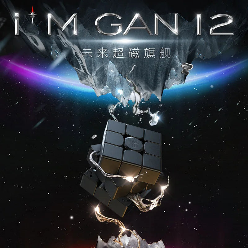 GAN 12 Maglev UV  3x3 Magnetic Magic Stickerless